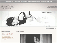 Tablet Screenshot of annecharlotteescort.com